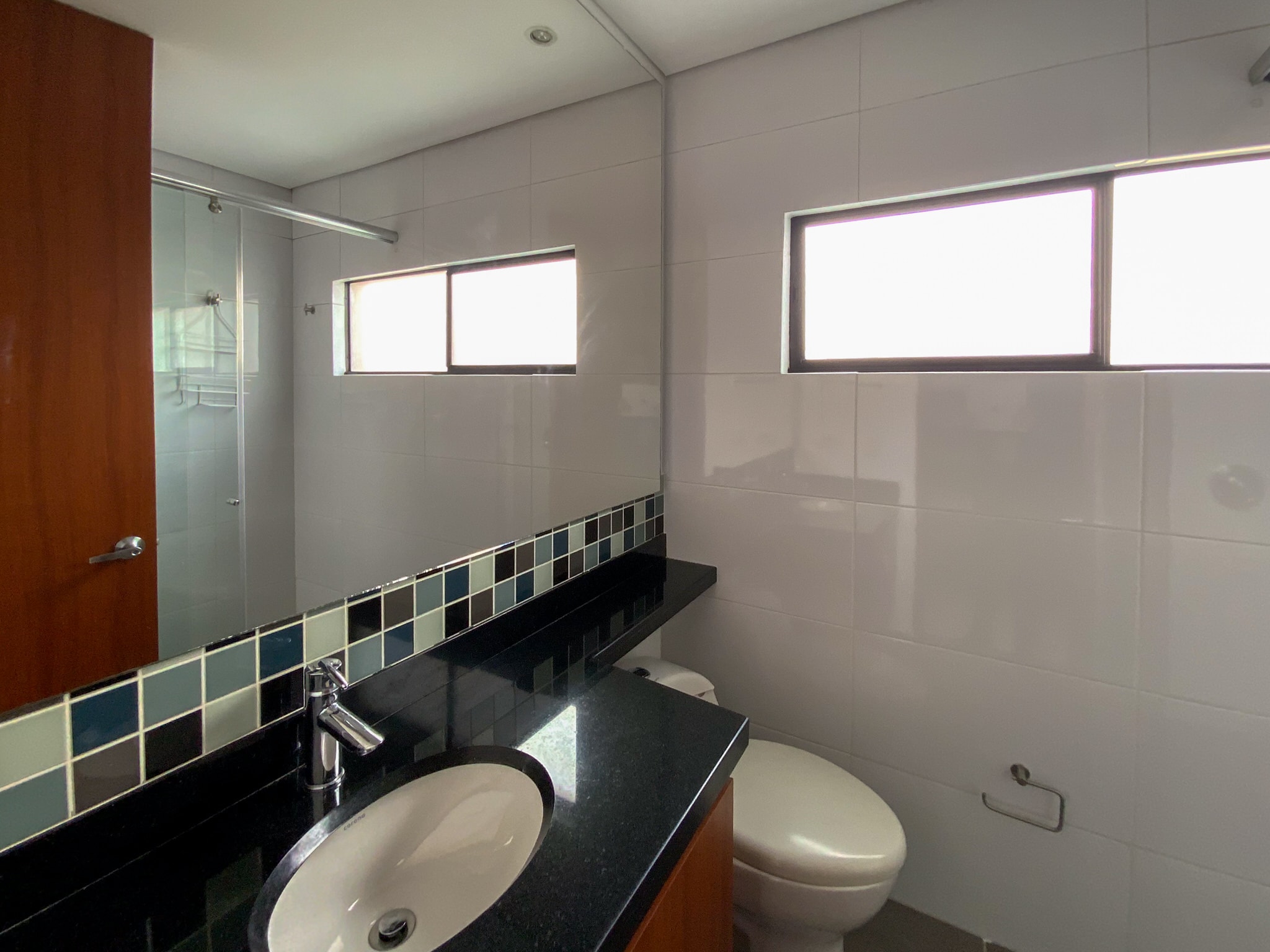 Jardín trasero con zona verde y paisajismo