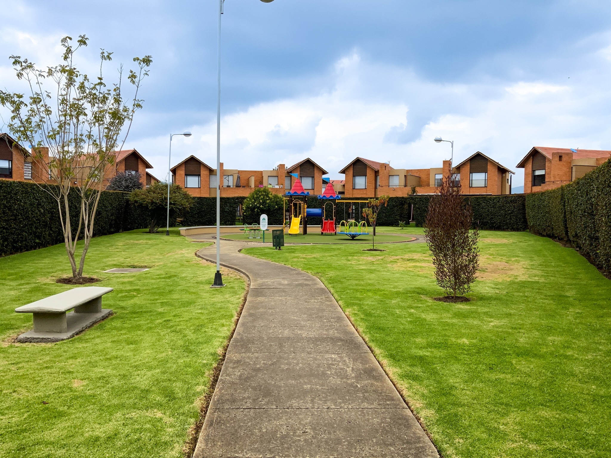 Vista aérea del condominio Hacienda Fontanar en Chía
